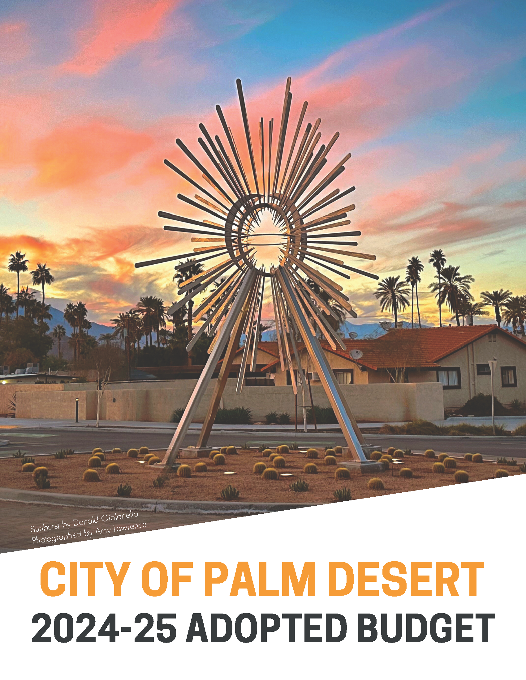 Palm Desert Sun Burst Sculpture